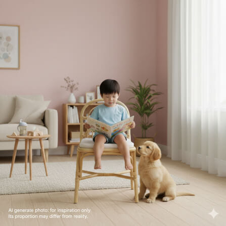 เก้าอี้ทานข้าว หวายแท้ PISAMAI รุ่น LEK DINING CHAIR ขนาด 42*55*88 ซม. สีธรรมชาติ_7